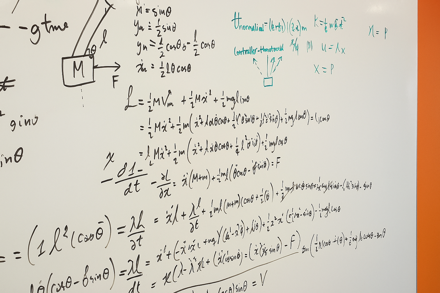 Image of Physics Equation on Whiteboard